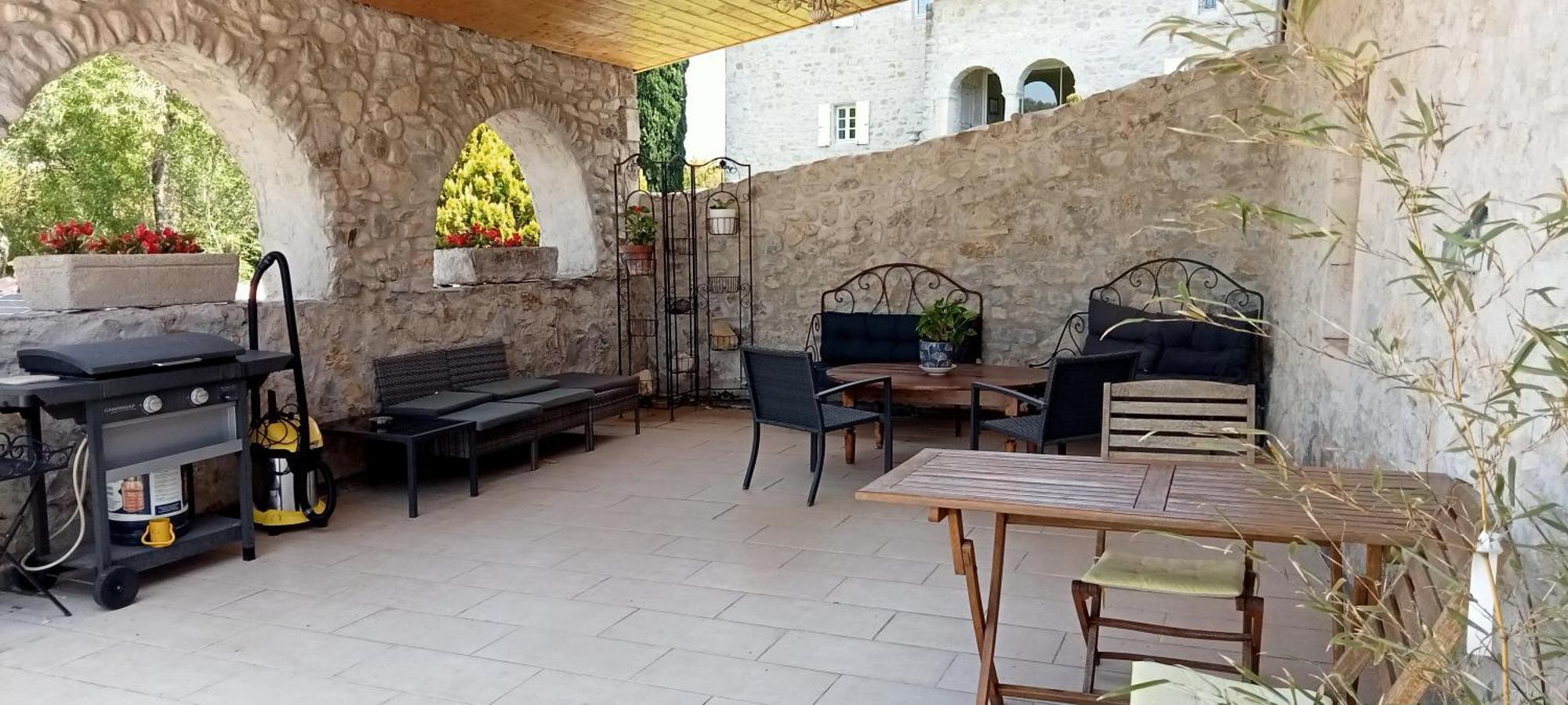 Bed and Breakfast La Dame Blanche Saint-Maurice-dʼIbie Exterior foto